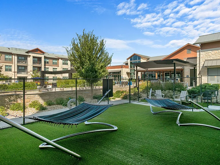 Relax in our courtyard with our hammocks