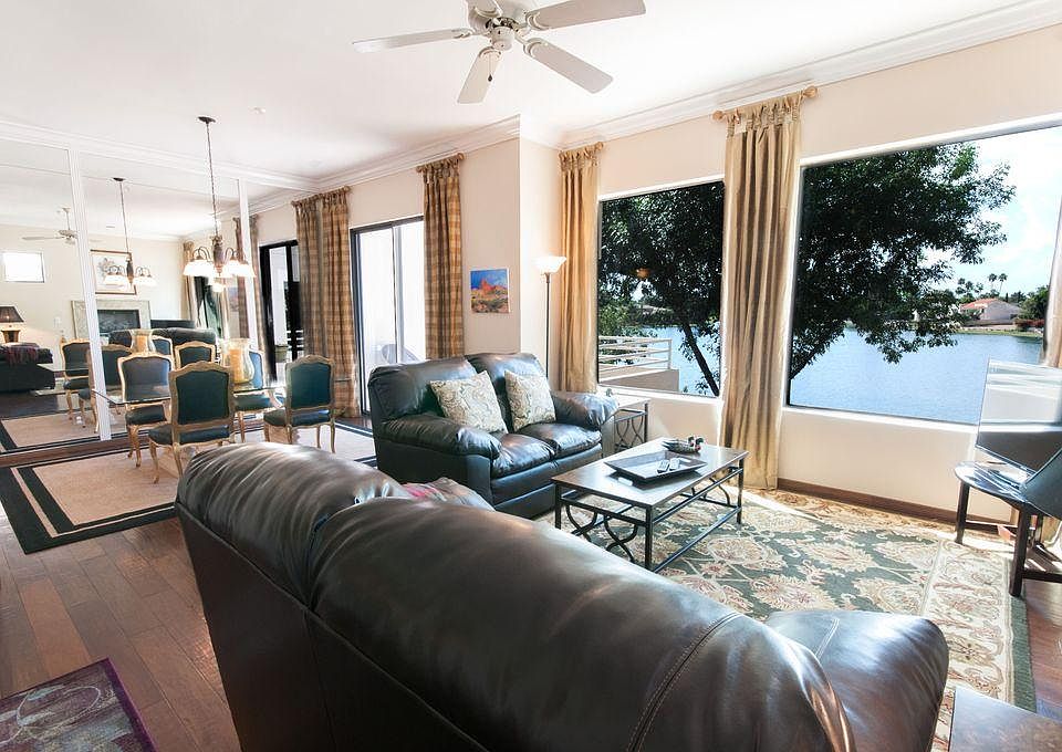 Views of Lake Marguerite from the spacious living area