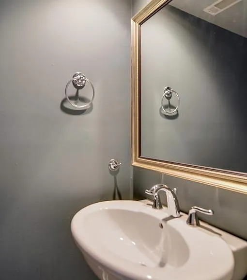 remodeled downstairs half-bath