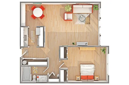 Floor plan West - A2