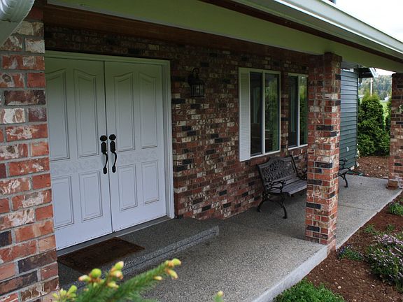 Full-width covered porch
