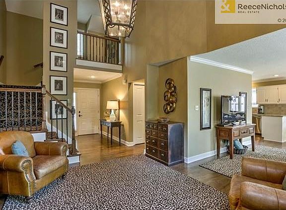 View from 2-Story Great Room of Staircase, Loft & Entry!