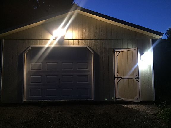 Motion Lighted Garage