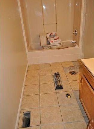 ceramic tile in bathroom