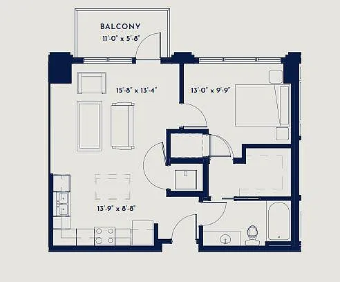 Floor plan Plan 1C