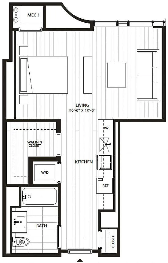 Floor plan Studio-S4