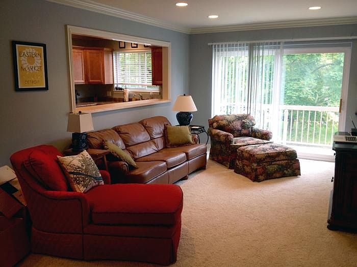 Living room with balcony
