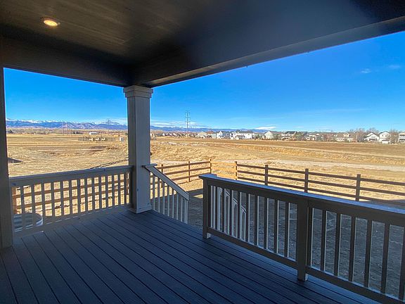 View from backyard covered deck