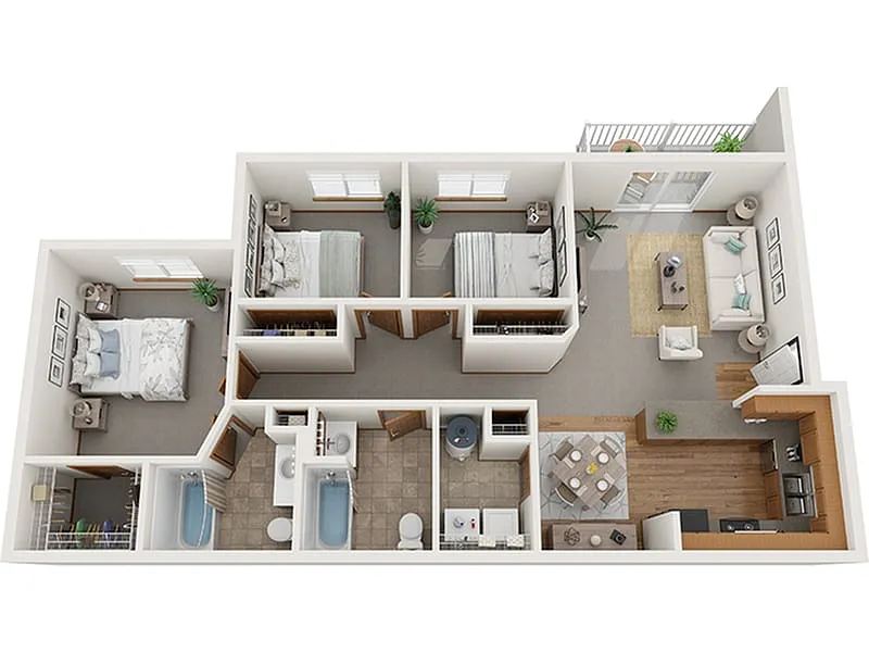 Floor plan 3 Bedroom