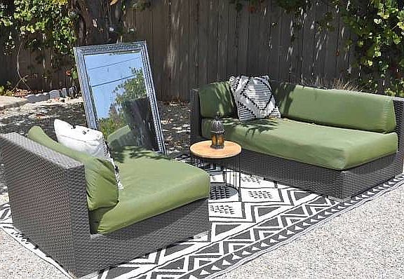 backyard lounge area