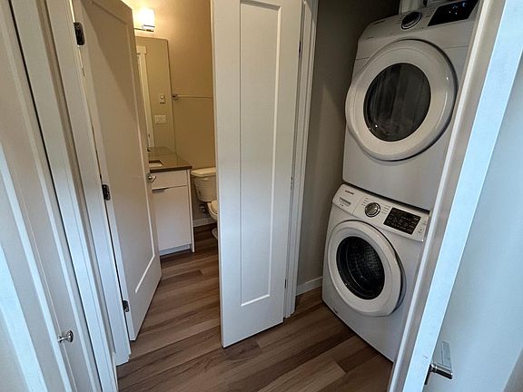 In unit laundry off the hallway