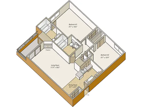 Floor plan B1R