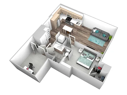 Floor plan B20.1W - Den - Income Limits Apply
