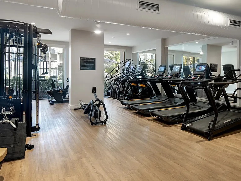 State-of-the-art fitness center with cardio equipment