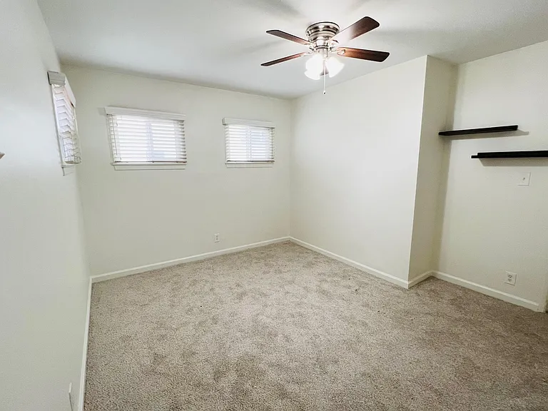 Newly carpeted main bedroom