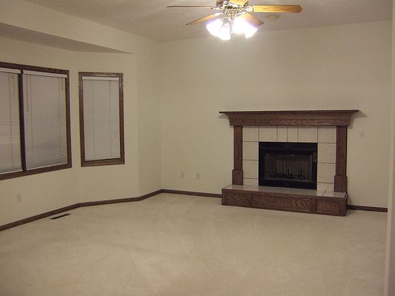 Family room with fireplace