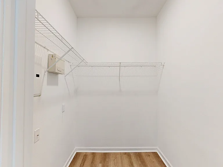 Spacious walk-in closet