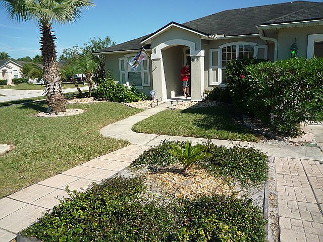 Main entrance -Corner lot