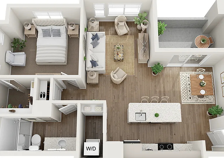 1 Bedroom | 1 Bathroom 1 Bedroom | 1 Bathroom