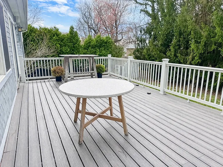 Deck provides alfresco dining, easy grilling and access from Breakfast Room and Living Room