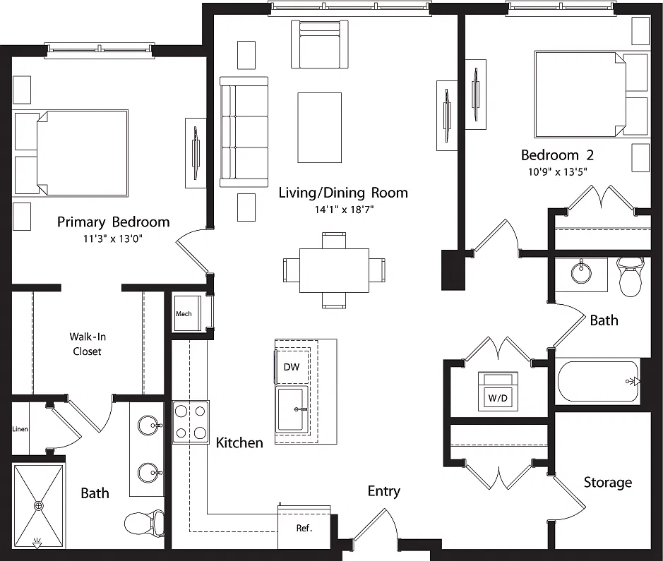 Floor plan B1