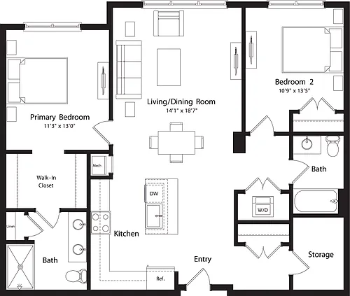 Floor plan B1