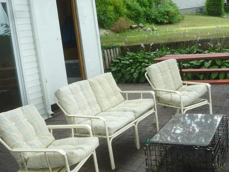 Patio overlooking Niantic Bay