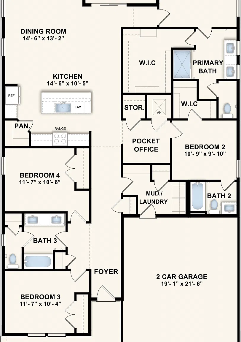4 bed, 3.0 bath, 2152 sqft, $2,905 — Photo 2