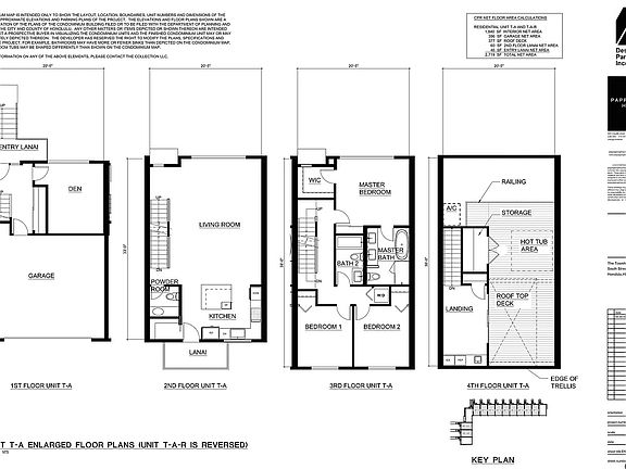 Plans for each floor
