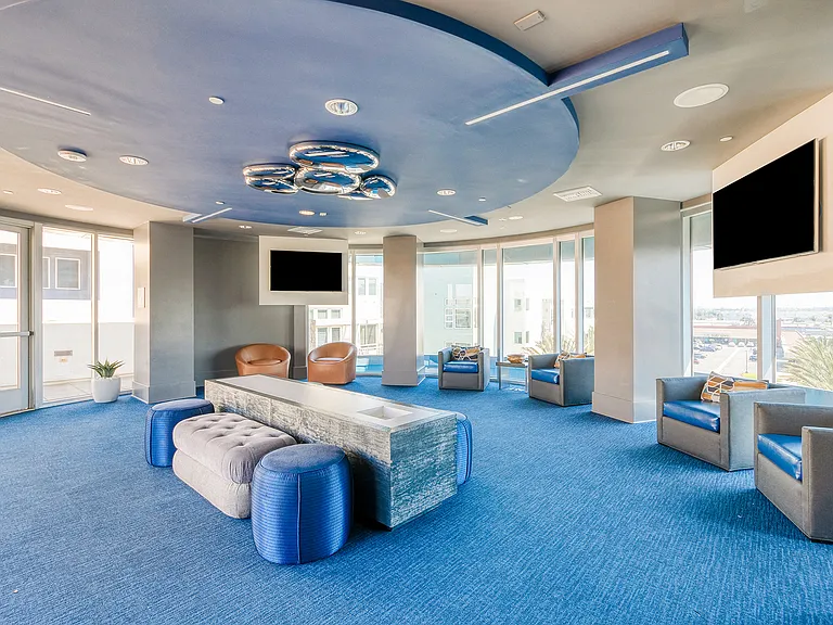 Media lounge for visual entertainment