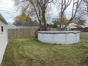 The back yard.