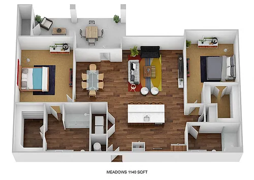 Floor plan B2D-M