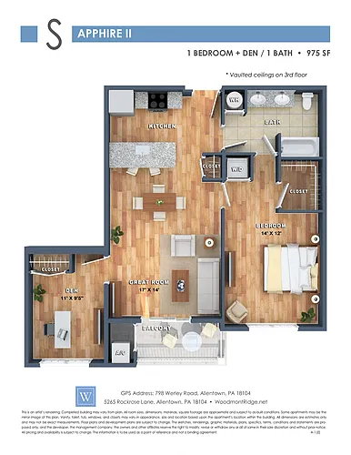 Floor plan Sapphire II