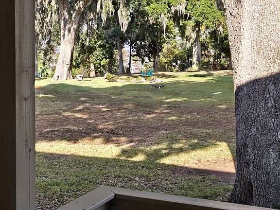 Close-up view from back deck