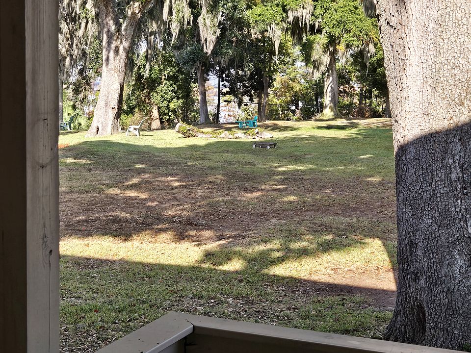 Close-up view from back deck