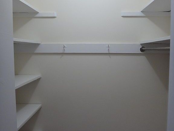 Walk-in linen closet