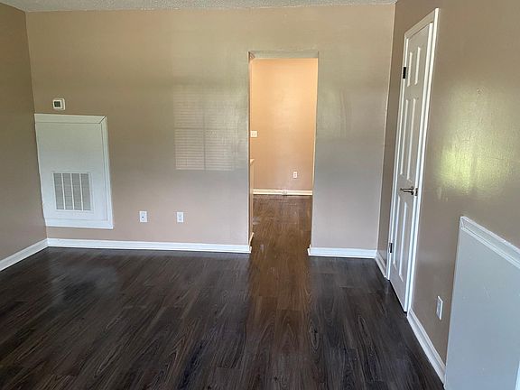 looking from living room to kitchen