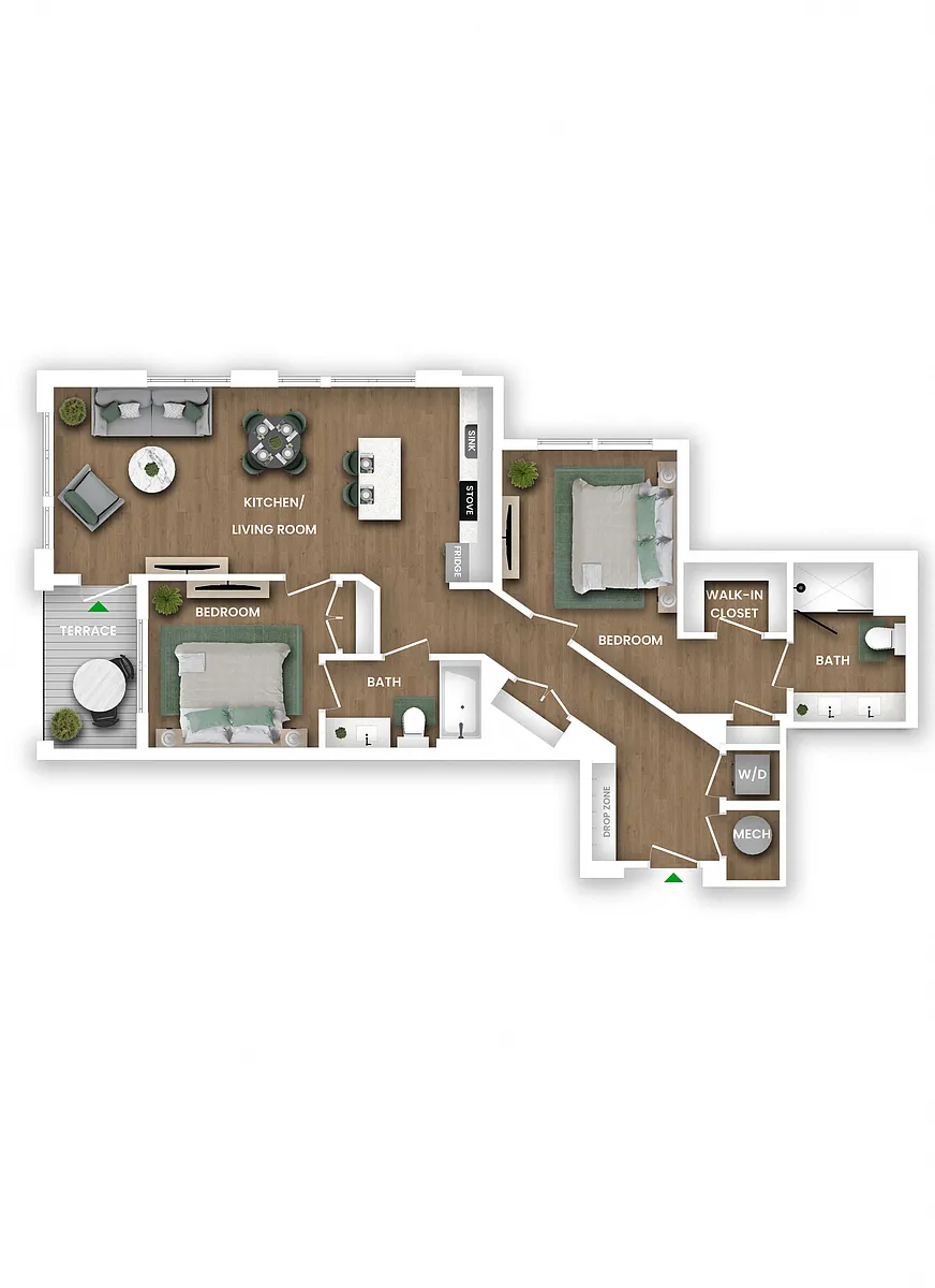 Floor plan B10B