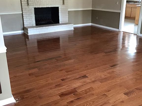 Living room with fireplace