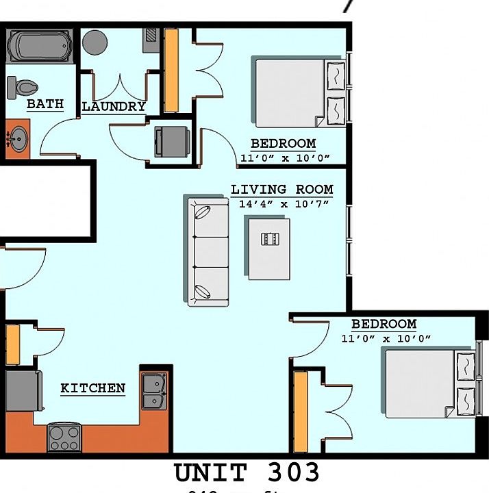 2nd image of 340 S Walnut St APT 303