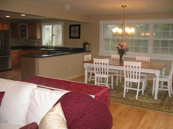 open kitchen/dining/sitting room