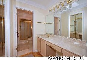 crown molding in master bath