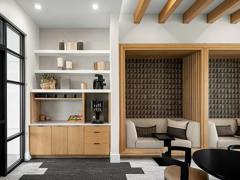 Community Clubhouse Business Center with Coffee Station