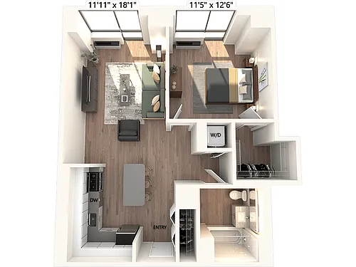 Floor plan A16-Renovated