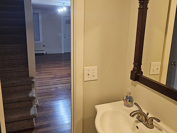 Additional half bathrom on first floor.