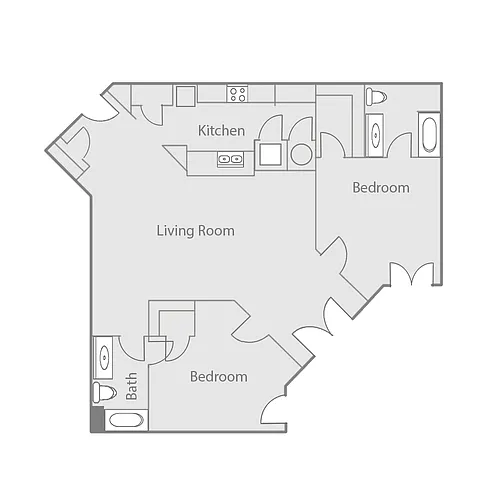 Floor plan B1B-B1C