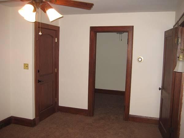 Entrance door, looking into the kitchen