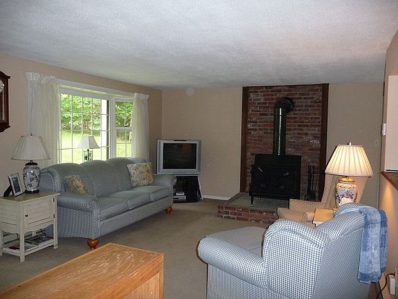 Living Room with Wood Stove