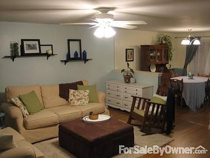 Row of townhouses in the complex