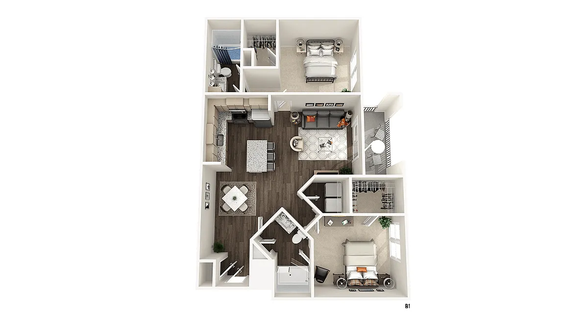 Floor plan B1
